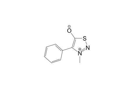 1,2,3-Thiadiazolium, 5-hydroxy-3-methyl-4-phenyl-, hydroxide, inner salt