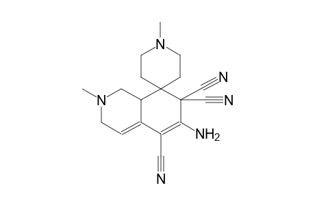 6-amino-1',2-dimethyl-2,3-dihydro-1H-spiro[isoquinoline-8,4'-piperidine]-5,7,7(8aH)-tricarbonitrile