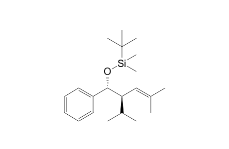 (t-Butyl)-[(2-isopropyl-4-methyl-1-phenylpent-3-enyl)oxy]dimethylsilane