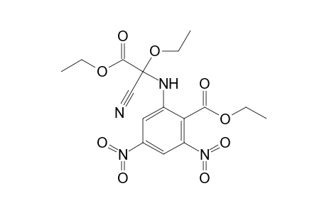 Ethyl 2-[N-(cyano)(ethoxy)(ethoxycarbonyl)methyl]-amino-4,6-dinitrobenzoate