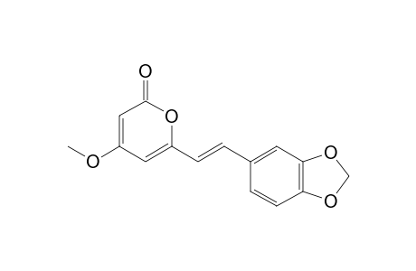 6-(11,12-METHYLENEDIOXY-TRANS-STYRYL)-4-METHOXY-2-PYRONE