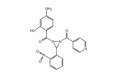 1-(4-AMINOSALICYLOYL)-2-ISONICOTINOYL-3-(o-NITROPHENYL)DIAZIRIDINE