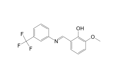 2-methoxy-6-[N-(alpha,alpha,alpha-trifluoro-m-tolyl)formimidoyl]phenol