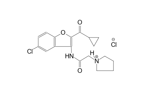 1-(2-{[5-chloro-2-(cyclopropylcarbonyl)-1-benzofuran-3-yl]amino}-2-oxoethyl)pyrrolidinium chloride