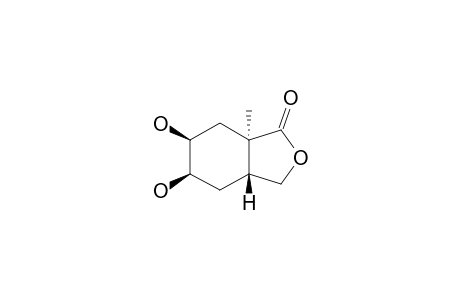 (3ARS,5RS,6SR,7ASR)-5,6-DIHYDROXY-7A-METHYL-PERHYDRO-ISOBENZOFURANONE