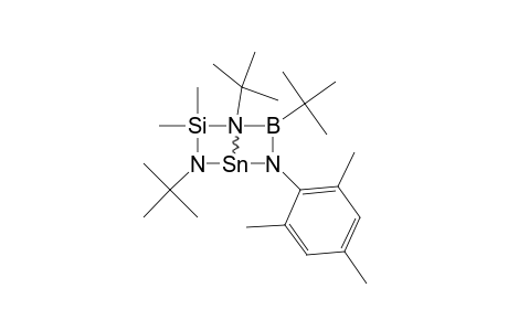 1,3,6-TRI-TERT.-BUTYL-5-MESITYL-2,2-DIMETHYL-1,3-DIAZA-5-AZONIA-2-SILA-4-STANNA-6-BORATABICYCLO-[2.2.0]-HEXA-5-ENE