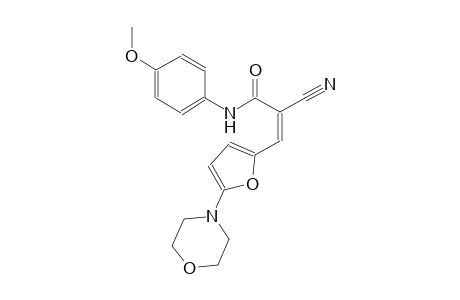 (2Z)-2-cyano-N-(4-methoxyphenyl)-3-[5-(4-morpholinyl)-2-furyl]-2-propenamide