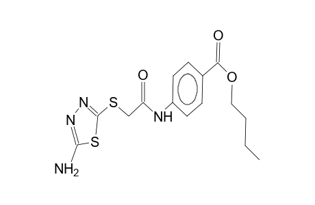 4-[2-(5-Amino-[1,3,4]thiadiazol-2-ylsulfanyl)-acetylamino]-benzoic acid butyl ester