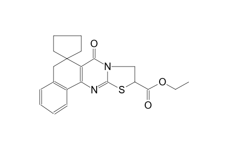 ethyl 7-oxo-5,7,9,10-tetrahydrospiro[benzo[h]thiazolo[2,3-b]quinazoline-6,1'-cyclopentane]-10-carboxylate