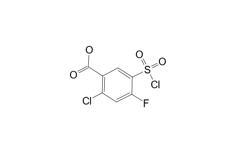 2-Chloro-5-chlorosulfonyl-4-fluorobenzoic acid