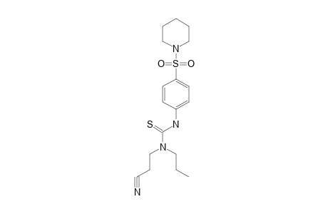 1-(2-cyanoethyl)-3-[p-(piperidinosulfonyl)phenyl]-1-propyl-2-thiourea