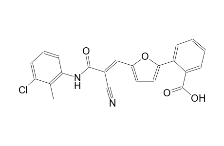 2-{5-[(1E)-3-(3-chloro-2-methylanilino)-2-cyano-3-oxo-1-propenyl]-2-furyl}benzoic acid