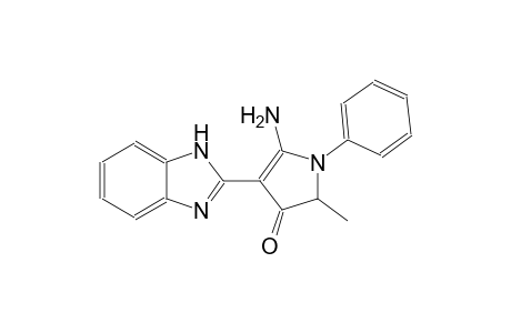 5-amino-4-(1H-benzimidazol-2-yl)-2-methyl-1-phenyl-1,2-dihydro-3H-pyrrol-3-one