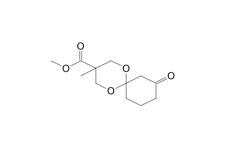 3-Methyl-8-oxo-1,5-dioxaspiro[5.5]undecane-3-carboxylic acid, methyl ester