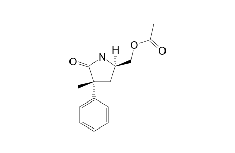 (2S-TRANS)-4-METHYL-4-PHENYL-5-OXO-2-PYRROLIDINEMETHANOL-ACETATE