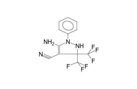 5-AMINO-4-CYANO-3,3-BIS(TRIFLUOROMETHYL)-1-PHENYL-4-PYRAZOLINE