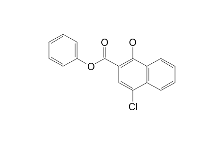 4-chloro-1-hydroxy-2-naphthoic acid, phenyl ester