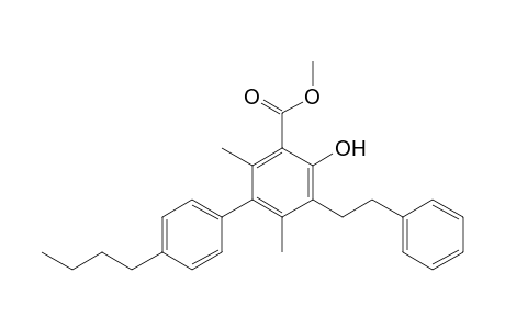 Methyl 4'-butyl-4-hydroxy-2,6-dimethyl-5-phenethylbiphenyl-3-carboxylate