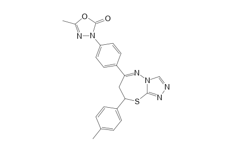 #7I;5-METHYL-3-[PARA-(8'-(4-METHYLPHENYL)-7',8'-DIHYDRO-S-[1,2,4]-TRIAZOLO-[3,4-B]-1,3,4-THIADIAZEPINE-6'-YL)-PHENYL]-3H-2-OXO-DELTA(4)-1,3,4-OXADIAZOLE