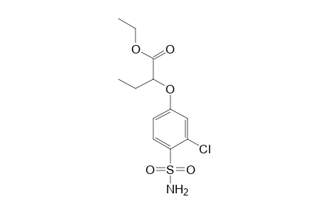 2-(3-chloro-4-sulfamoylphenoxy)butyric acid, ethyl ester