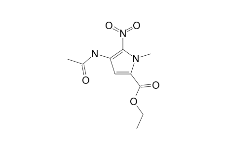 4-acetamido-1-methyl-5-nitropyrrole-2-carboxylic acid, ethyl ester