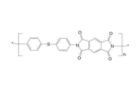 Poly(1,4-phenylenethio-1,4-phenylenepyromellitimide)