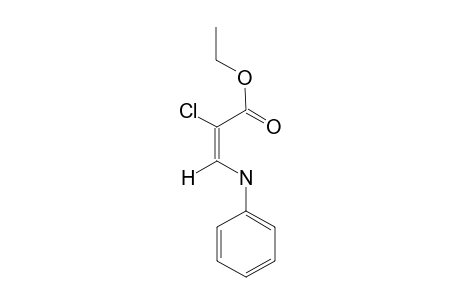 ETHYL-(E)-2-CHLORO-3-PHENYLAMINOPROPENOATE