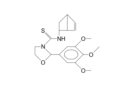 N-(5-norbornen-2-yl)-thio-2-(3,4,5-trimethoxyphenyl)-3-oxazolidinecarboxamide