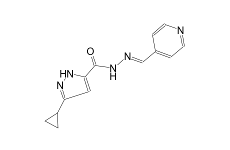 1H-pyrazole-5-carboxylic acid, 3-cyclopropyl-, 2-[(E)-4-pyridinylmethylidene]hydrazide