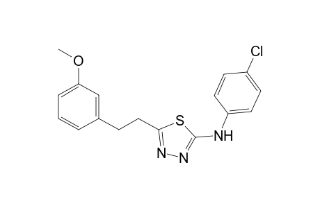 N-(4-Chlorophenyl)-5-(3-methoxyphenethyl)-1,3,4-thiadiazol-2-amine