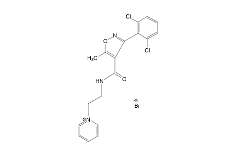 1-{2-{[3-(2,6-dichlorophenyl)-5-methyl-4-isoxazolyl]carboxamido]ethyl}pyridinium bromide