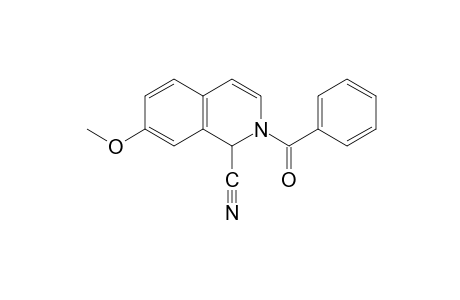 2-benzoyl-1,2-dihydro-7-methoxy-1-isoquinolinecarbonitrile