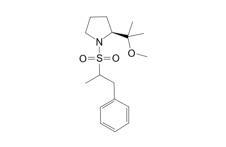 (S)-2-(1"-Methoxy-1"-methylethyl)-1-[(1'-methyl-2'-phenylethyl)sulfonyl]-pyrrolidine