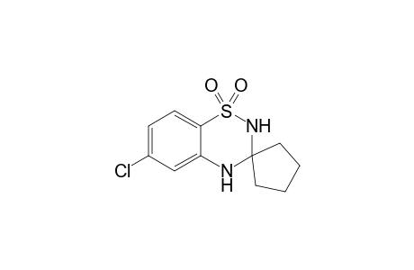 6-Chloro-3,4-dihydro-3,3-tetramethylene-(2H)-1,2,4-benzothiadiazine-1,1-dioxide