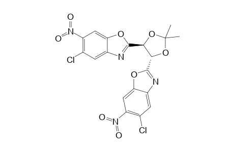 (4R,5R)-4,5-Bis(5-chloro-6-nitrobenzoxazol-2-yl)-2,2-dimethyl-1,3-dioxolane