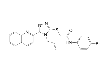 2-{[4-allyl-5-(2-quinolinyl)-4H-1,2,4-triazol-3-yl]sulfanyl}-N-(4-bromophenyl)acetamide