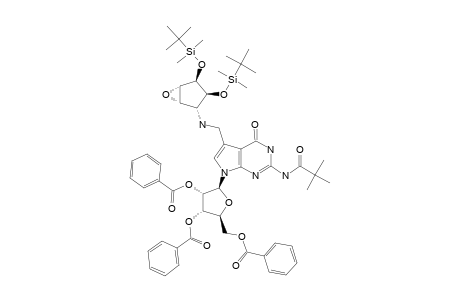 #11;7-[(3R,2S,1R,4R,5S)-4,5-BIS-(TERT.-BURYLDIMETHYLSILYLOXY)-6-OXABICYCLO-[3.1.0]-HEXAN-1-AMINO-METHYL]-4-OXO-2-PIVALOYLAMINO-9-[(2,3,5-TRI-O-BENZOYL)-BETA-D-