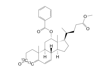 [3,4-(13)C(2)]-(12-ALPHA)-12-(BENZOYLOXY)-3-OXO-CHOLA-4,6-DIEN-24-OIC-ACID-METHYLESTER