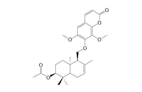 ACETYLDRIMARTOL-A;(1-ALPHA,4A-ALPHA,6-ALPHA,8A-BETA)-7-[(6-ACETYLOXY-1,4,4A,5,6,7,8,8A-OCTAHYDRO-2,5,5,8A-TETRAMETHYL-1-NAPHTHALENYL)-METHOXY]-6,8-DIMETHOXY-2H