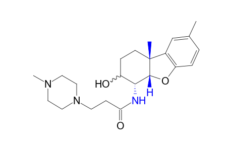 N-(8,9bbeta-DIMETHYL-1,2,3,4,4abeta,9b-HEXAHYDRO-3-HYDROXY-4alpha-DI-BENZOFURANYL)-4-METHYL-1-PIPERAZINEPROPIONAMIDE