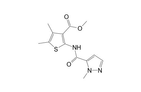 Methyl 4,5-dimethyl-2-([(1-methyl-1H-pyrazol-5-yl)carbonyl]amino)-3-thiophenecarboxylate