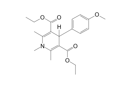 1,4-dihydro-4-(p-methoxyphenyl)-1,2,6-trimethyl-3,5-pyridinedicarboxylic acid, diethyl ester