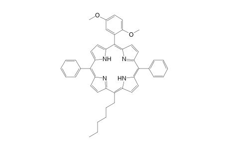 15-Hexyl-5-(2,5-dimethoxyphenyl)-10,20-diphenylporphyrin