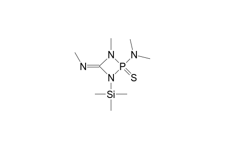 rac-2-Dimethylamino-1-methyl-4-methylimino-3-trimethylsilyl-1,3-diaza-2lambda(4)-phosphetidin-2-thione