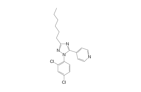 4-[1-(2,4-DICHLOROPHENYL)-3-HEXYL-1H-1,2,4-TRIAZOLE-5-YL]-PYRIDINE