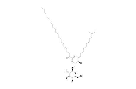 LMC-1-6;1-O-(BETA-D-GLUCOPYRANOSYL)-(2S,3R,4E)-2-[(2R)-2-HYDROXY-DOCOSANOYLAMINO]-14-METHYL-4-HEXADECENE-1,3-DIOL