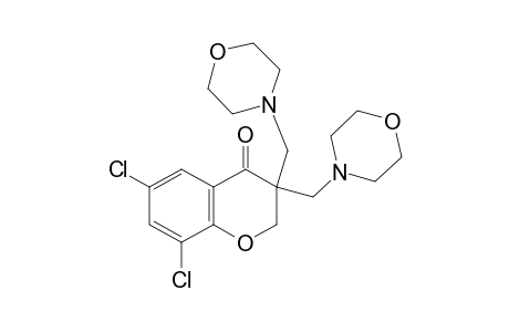 3,3-bis(morpholinomethyl)-6,8-dichloro-4-chromanone