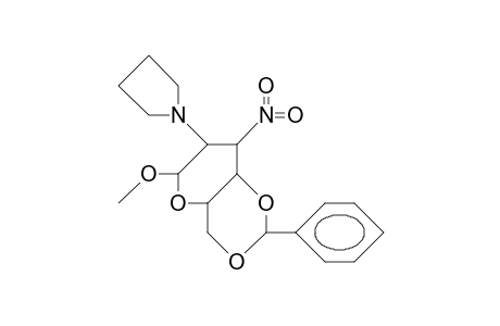 Methyl-4,6-O-benzylidene-2,3-dideoxy-3-nitro-2-pyrrolidyl.alpha.-glucopyranoside