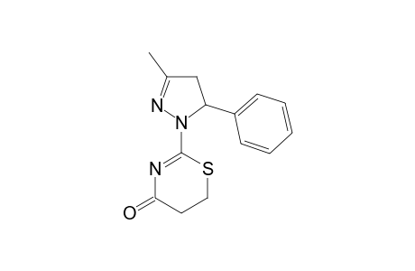 2-(3-METHYL-5-PHENYL-4,5-DIHYDRO-1H-PYRAZOL-1-YL)-5,6-DIHYDRO-4H-1,3-THIAZIN-4-ONE