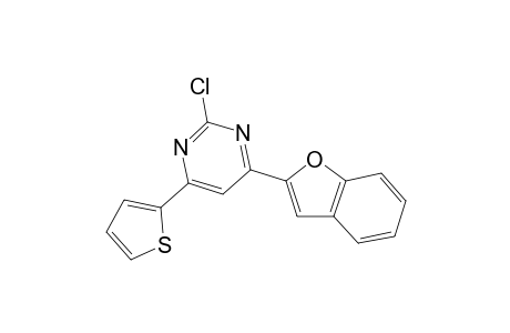 4-(1-benzofuran-2-yl)-2-chloranyl-6-thiophen-2-yl-pyrimidine